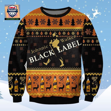 Johnnie Walker Black Label Ugly Christmas Sweater 2022 ? Usalast
