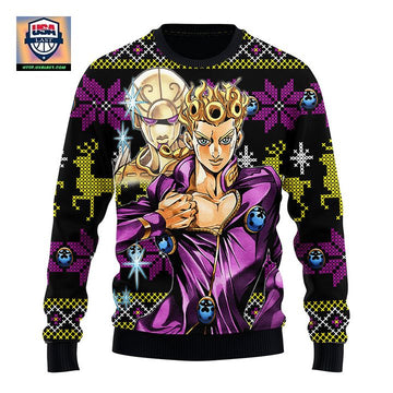 Jojo Giorno Ugly Christmas Sweater Anime Xmas Gift ? Usalast