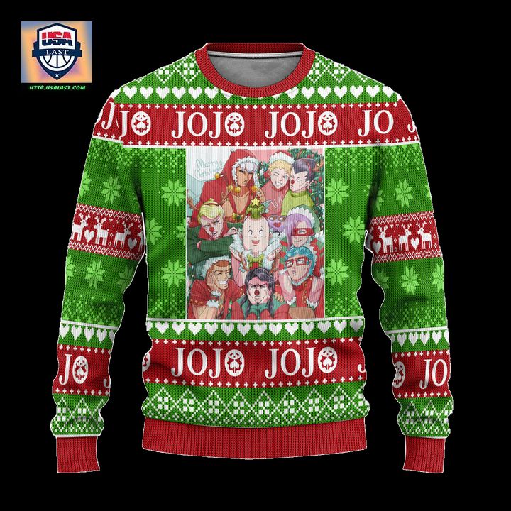 JoJos Bizarre Adventure Anime Ugly Christmas Sweater Custom Xmas Gift ? Usalast
