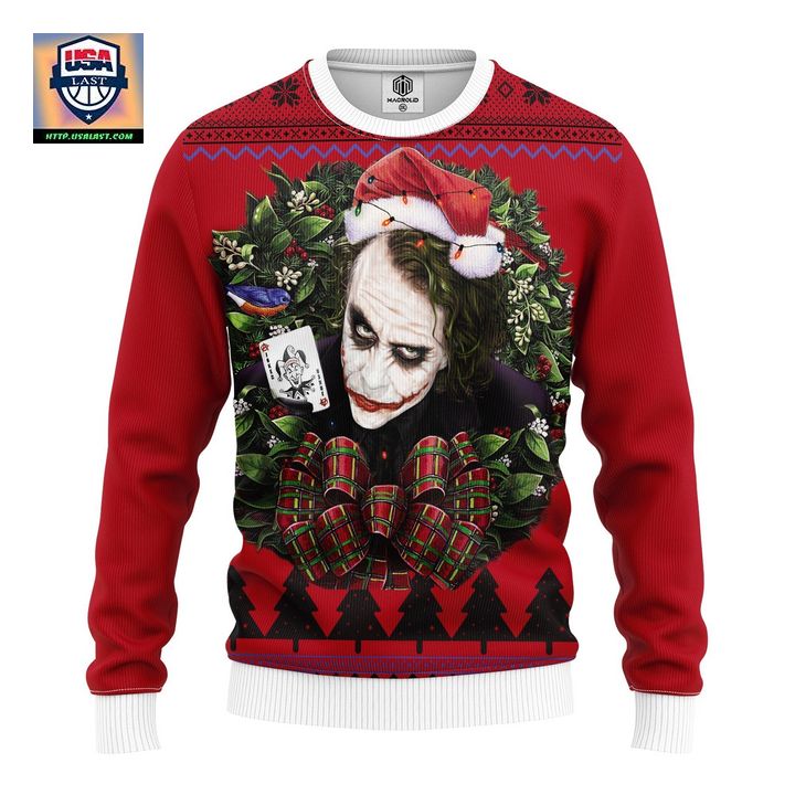 Joker With Card Noel Mc Ugly Christmas Sweater Thanksgiving Gift ? Usalast