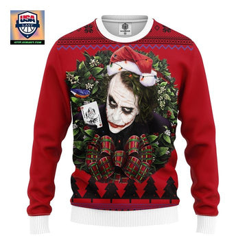 Joker With Card Noel Mc Ugly Christmas Sweater Thanksgiving Gift ? Usalast