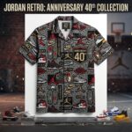 Unisex Air Jordan 40th Anniversary Collection Graphic Hawaiian Shirt for Fans – Moonbestprint