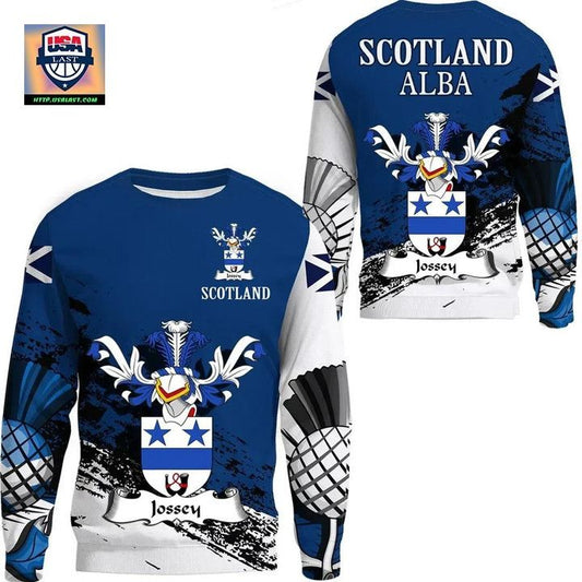 Jossey Scottish Family Crest Scotland Special Sweater A7 ? Usalast