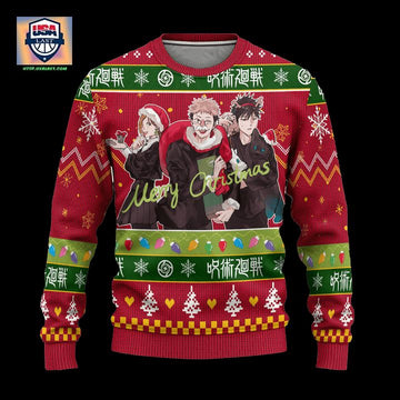 Jujutsu Kaisen Ugly Christmas Sweater Custom Xmas Gift ? Usalast