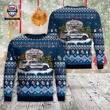 Juneau Police Department Juneau Alaska Christmas AOP Sweater ? Usalast