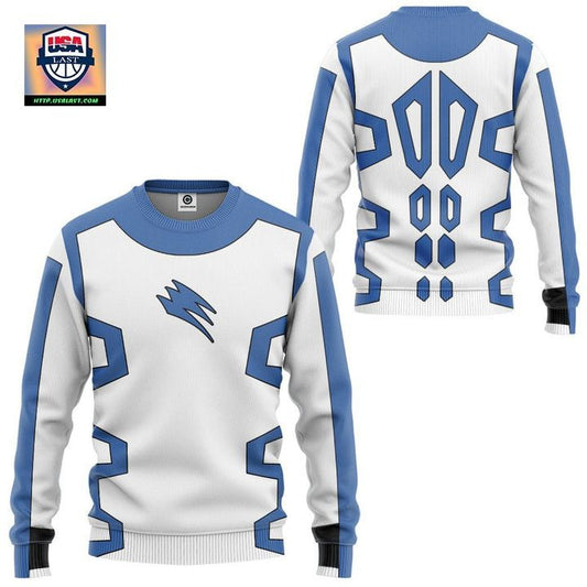 Jungle Fury Blue Power Rangers Ugly Christmas Sweater ? Usalast