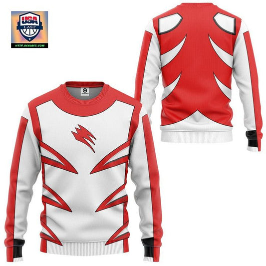 Jungle Fury Red Master Mode Power Rangers Ugly Christmas Sweater ? Usalast