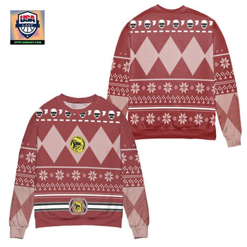 Jurassic Park Logo Snowflake Pattern Ugly Christmas Sweater ? Red ? Usalast