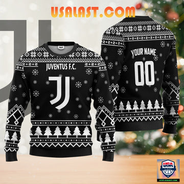 Juventus FC Personalized Ugly Christmas Sweater Black Version ? Usalast
