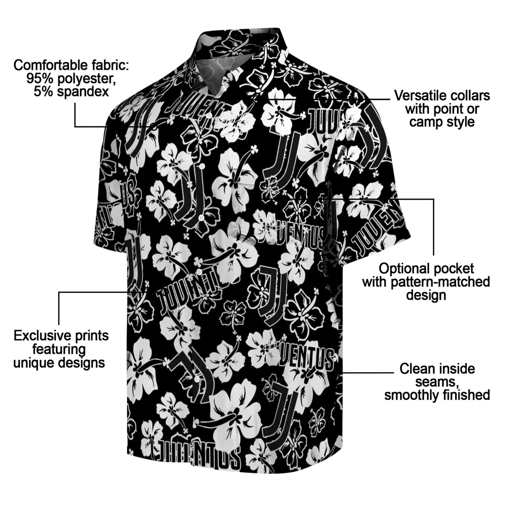 Juventus Hibiscus Bloom Hawaiian Shirt – Moonbestprint