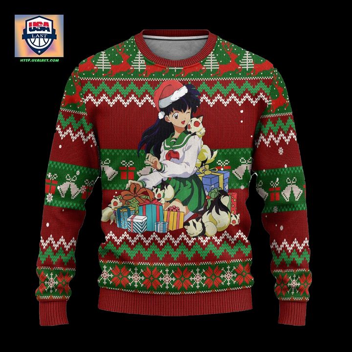 Kagome Ugly Christmas Sweater Inuyasha Anime Xmas Gift ? Usalast