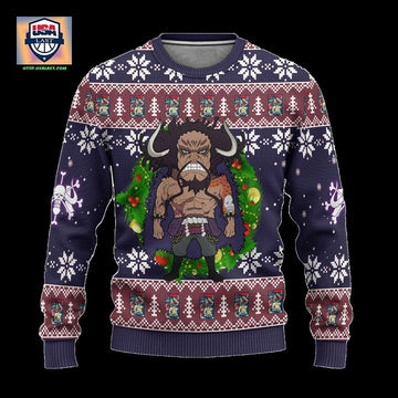 Kaido One Piece Anime Ugly Christmas Sweater Xmas Gift ? Usalast