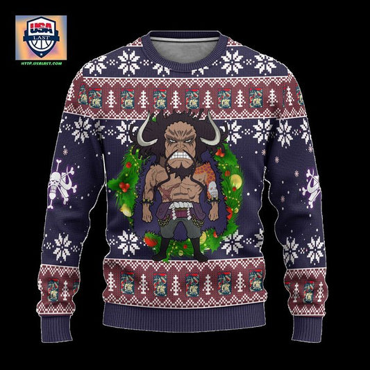 Kaido One Piece Anime Ugly Christmas Sweater Xmas Gift ? Usalast