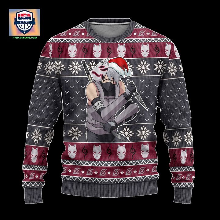 Kakashi Anbu Ugly Christmas Sweater Naruto Anime Xmas Gift ? Usalast