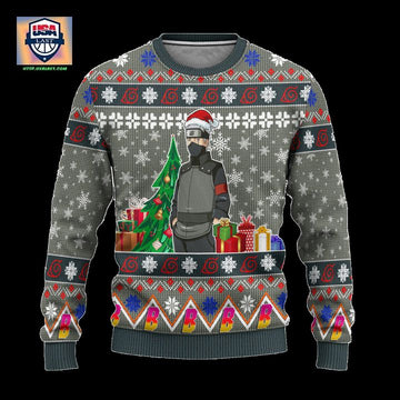 Kakashi Hatake Anime Ugly Christmas Sweater Custom Boruto Xmas Gift ? Usalast