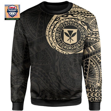 Kanaka Maoli Hawaii In My Heart Tattoo Style Sweater A7 ? Usalast