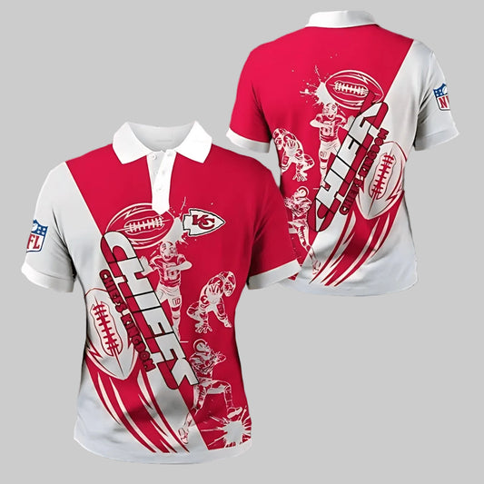 Kansas City Chiefs Action Play Polo Shirt - Moonbestprint