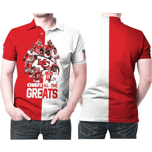 Kansas City Chiefs All Time Greats Players Signatures Polo Shirt - Moonbestprint