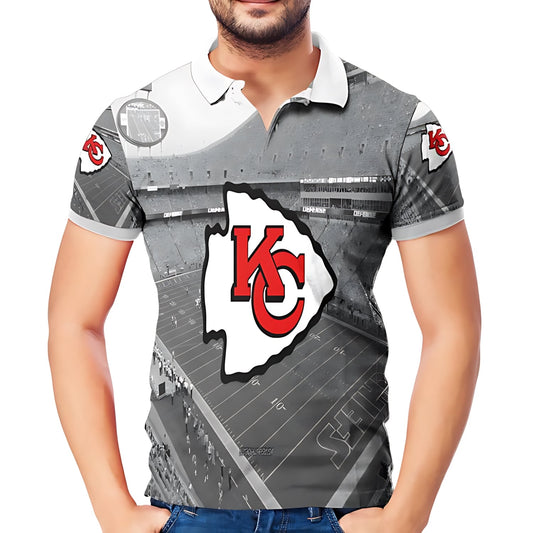 Kansas City Chiefs Arrowhead Stadium 3D Polo Shirt - Moonbestprint