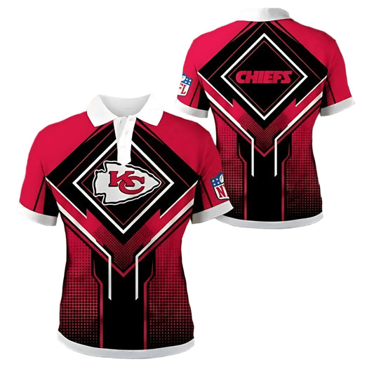 Kansas City Chiefs Bold Precision Polo Shirt - Moonbestprint