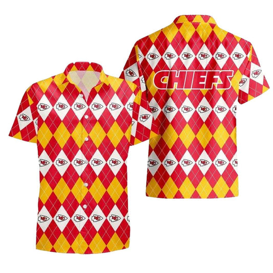 Kansas City Chiefs Unisex Graphic Printed Hawaiian Shirt Aloha Style - Moonbestprint
