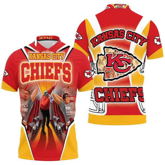 Kansas City Chiefs Champions Celebration Polo Shirt - Moonbestprint