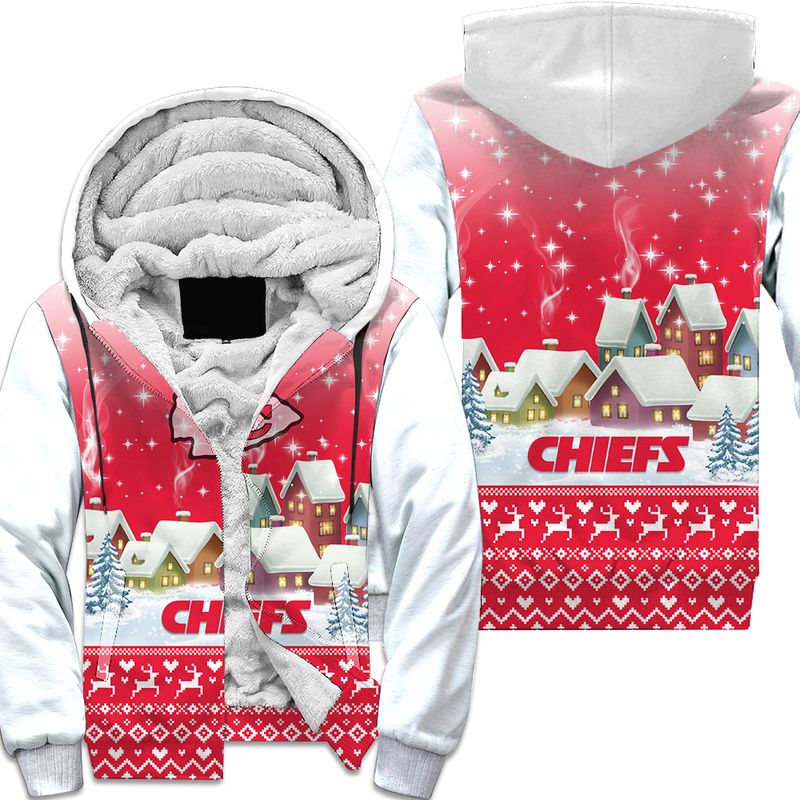 Kansas City Chiefs Christmas Pattern Hoodie Zip Up Hoodie Nla038110 - Moonbestprint