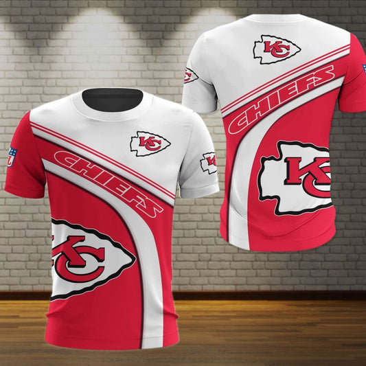 Kansas City Chiefs Classic Stripe 3D Polo Shirt - Moonbestprint