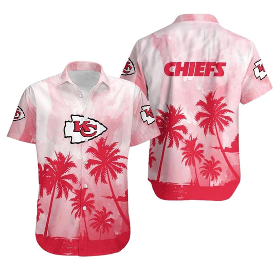 Kansas City Chiefs Graphic Hawaiian Shirt Unisex Summer Aloha Tee - Moonbestprint