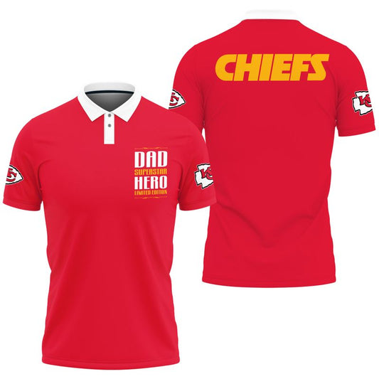 Kansas City Chiefs Dad Superstar Wonderful Polo Shirt - Moonbestprint