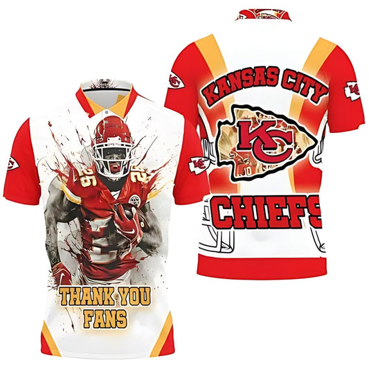 Kansas City Chiefs Damien Williams 26 3D Polo Shirt - Moonbestprint