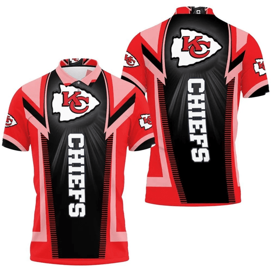Kansas City Chiefs Dynamic Spirit 3D Polo Shirt - Moonbestprint