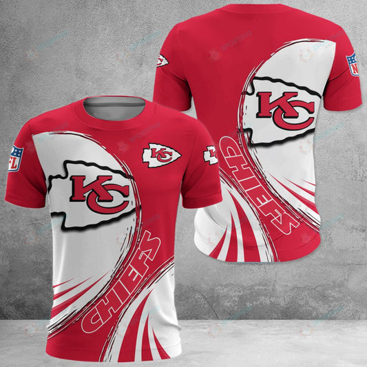 Kansas City Chiefs Dynamic Wave 3D Polo Shirt - Moonbestprint