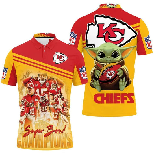 Kansas City Chiefs Galactic Super Bowl Champions Polo Shirt - Moonbestprint