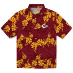 Kansas City Chiefs Hawaiian Shirt - 50th State Flower | Moonbestprint