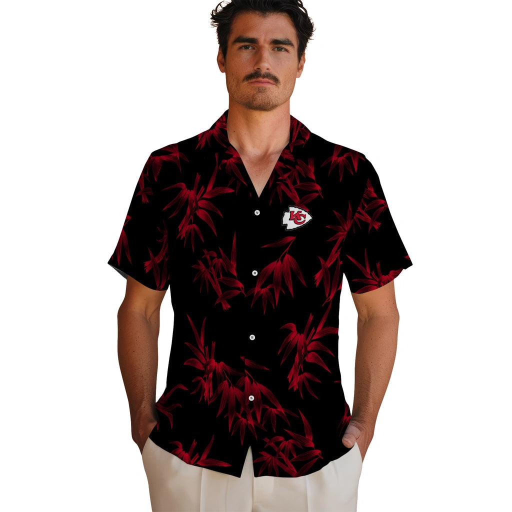 Kansas City Chiefs Hawaiian Shirt - Bamboo Branches | Moonbestprint