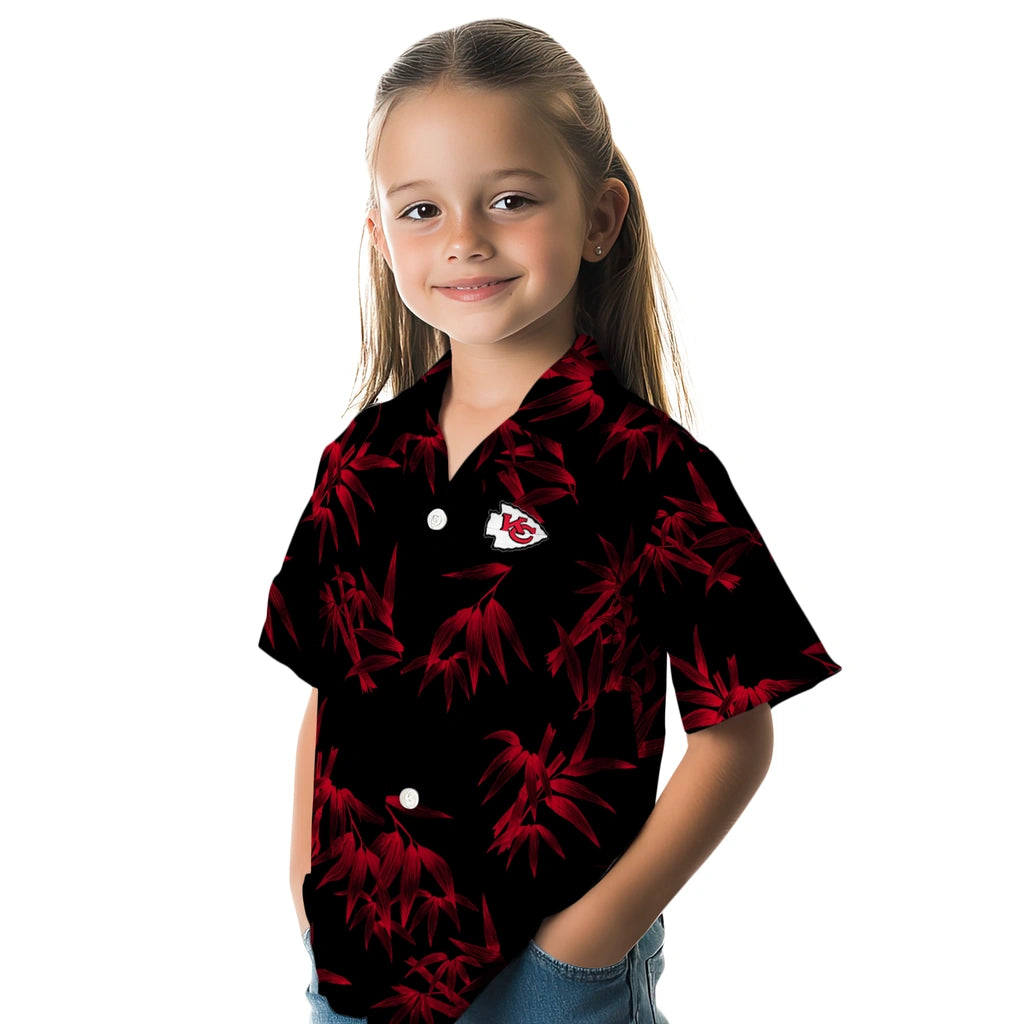 Kansas City Chiefs Hawaiian Shirt - Bamboo Branches | Moonbestprint