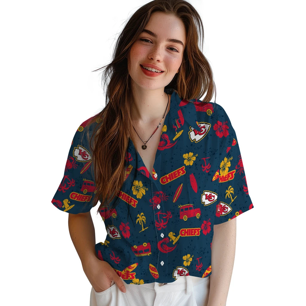 Kansas City Chiefs Hawaiian Shirt - Beach Vibe | Moonbestprint
