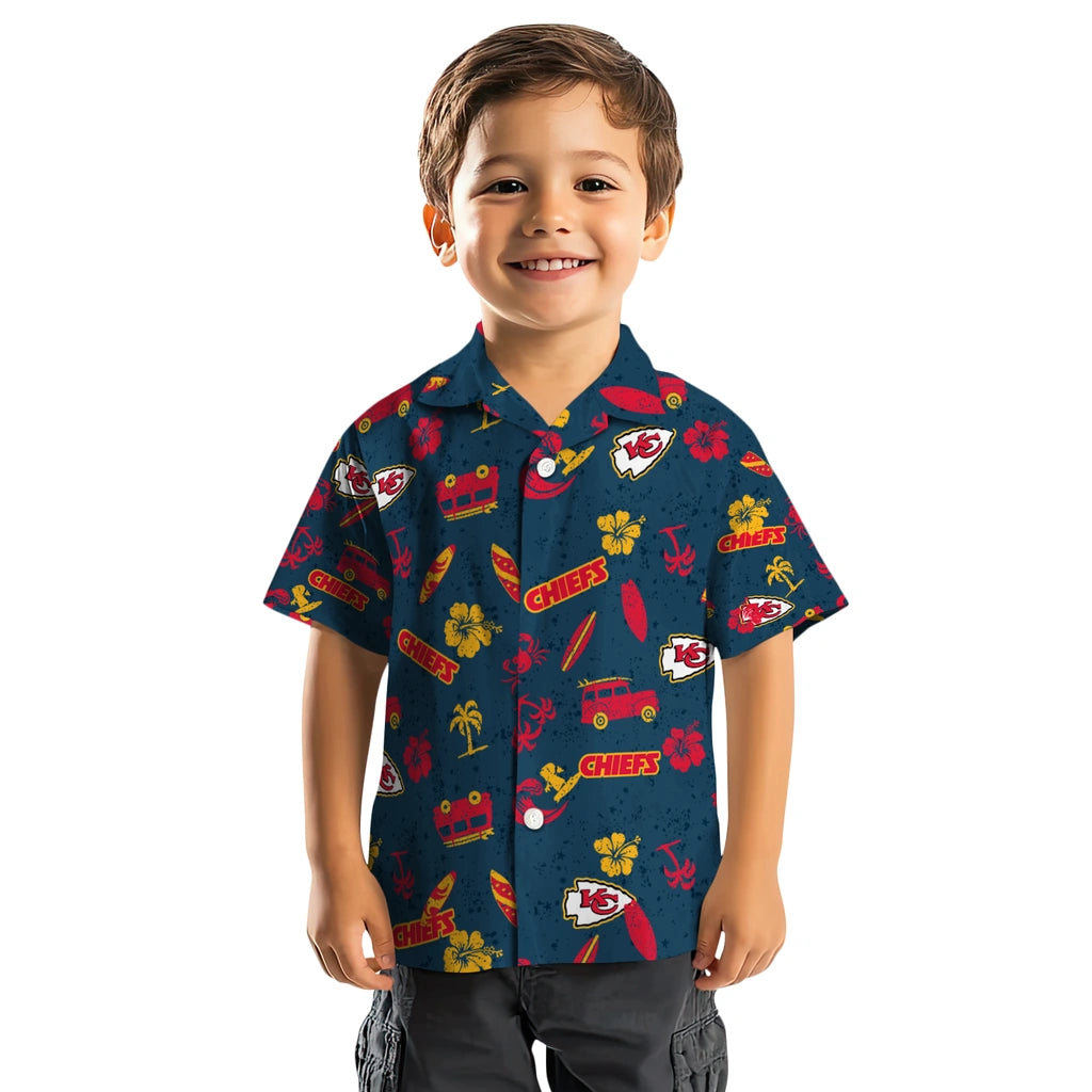 Kansas City Chiefs Hawaiian Shirt - Beach Vibe | Moonbestprint