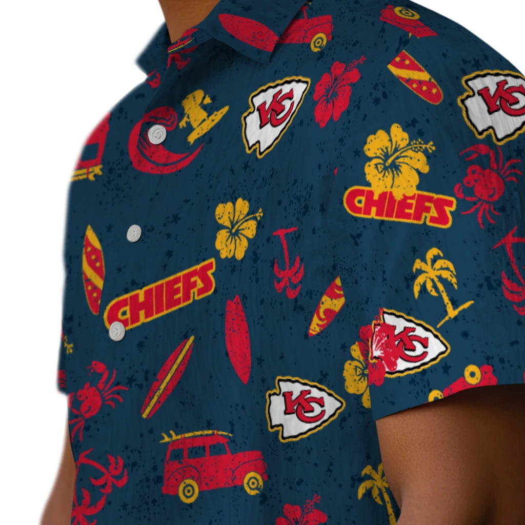 Kansas City Chiefs Hawaiian Shirt - Beach Vibe | Moonbestprint