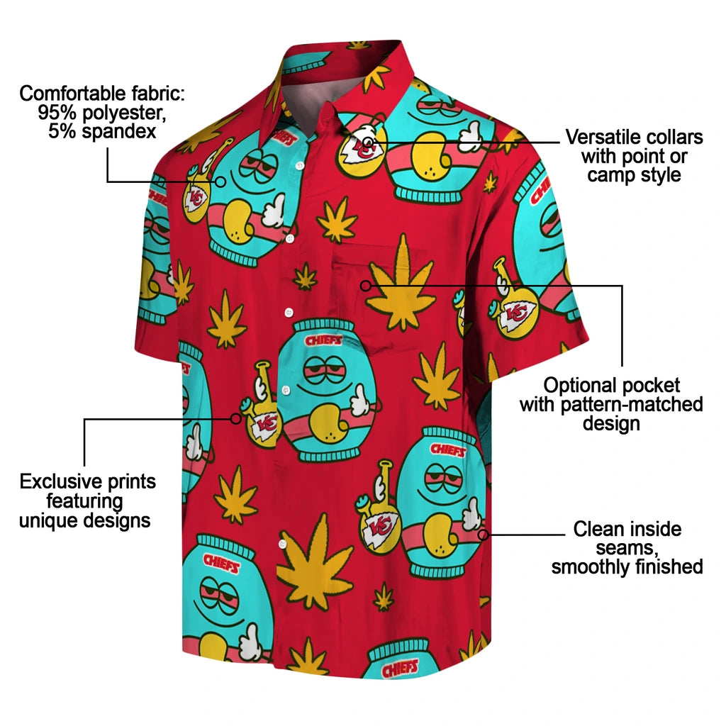 Kansas City Chiefs Hawaiian Shirt - Chill Vibe | Moonbestprint
