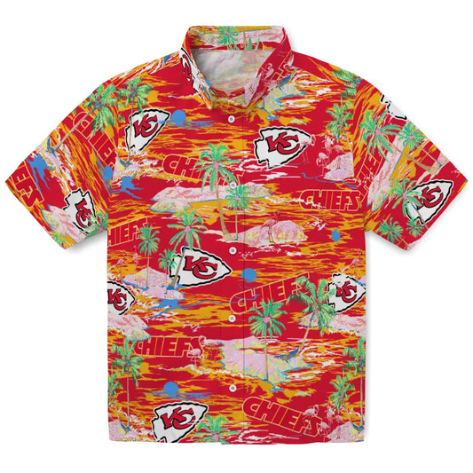Kansas City Chiefs Flamingo Retreat 2026 Hawaiian Shirt – Moonbestprint