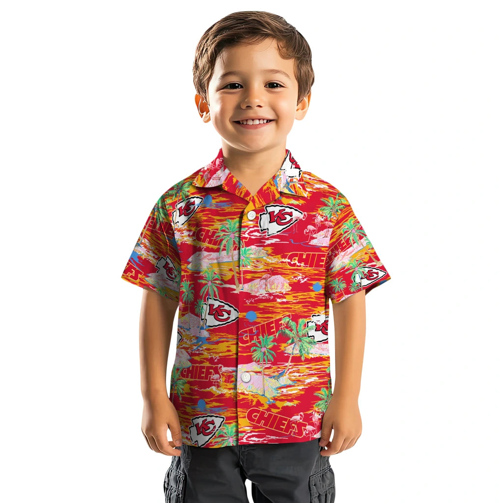 Kansas City Chiefs Flamingo Retreat 2026 Hawaiian Shirt – Moonbestprint