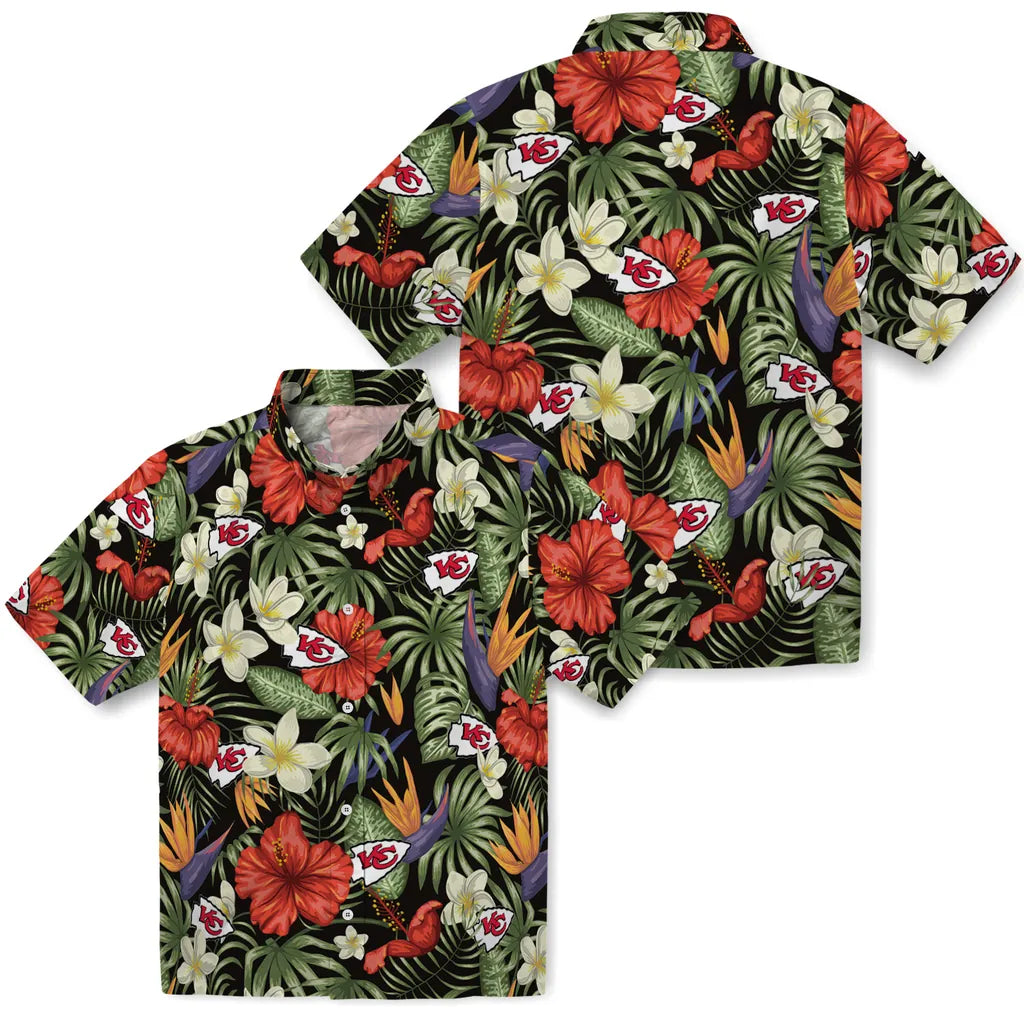 Kansas City Chiefs Hawaiian Shirt - Hawaii Floral Hibiscus | Moonbestprint