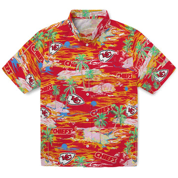 Kansas City Chiefs Hawaiian Shirt - Hawaii Island | Moonbestprint