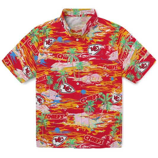 Kansas City Chiefs Hawaiian Shirt - Hawaii Island | Moonbestprint
