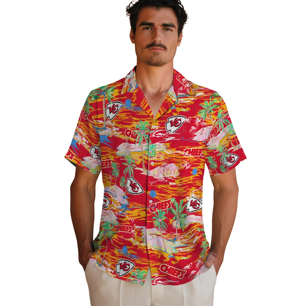 Kansas City Chiefs Hawaiian Shirt - Hawaii Island | Moonbestprint