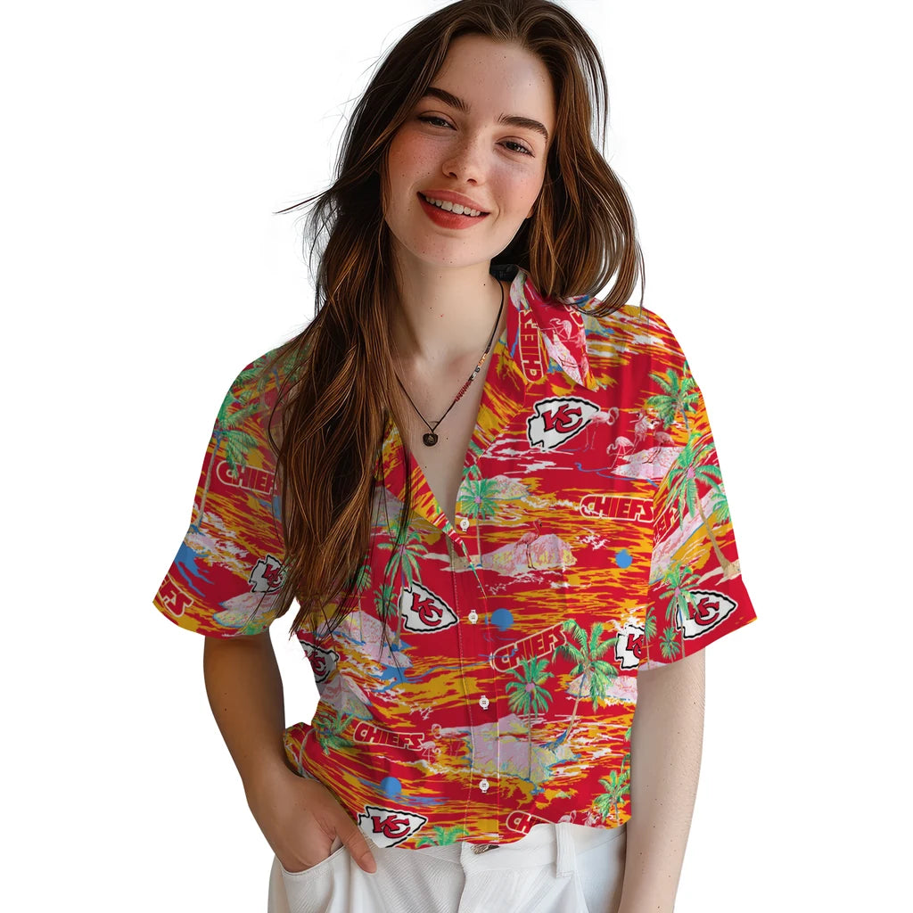 Kansas City Chiefs Hawaiian Shirt - Hawaii Island | Moonbestprint