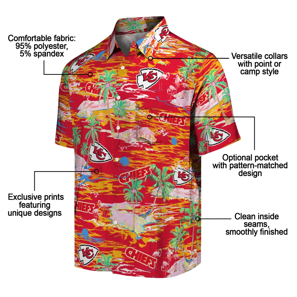 Kansas City Chiefs Hawaiian Shirt - Hawaii Island | Moonbestprint