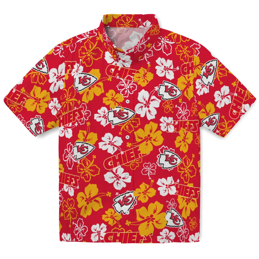 Kansas City Chiefs Hibiscus Bloom Hawaiian Shirt – Moonbestprint